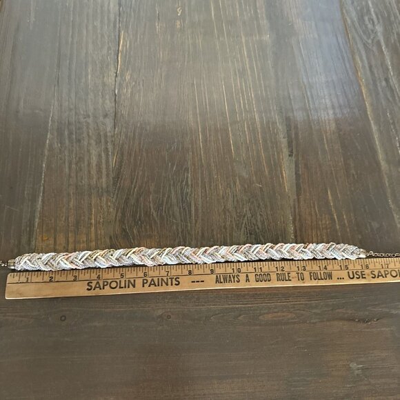 2/$18 SALE! Necklace Beaded‎ Braided Fairycore Thick Multi Strand Choker Pink - Picture 7 of 8